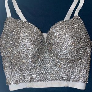 WINDSOR diamond bra - crop top!!